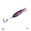 5pcs Fish WOW! Fishing 80g Flat Fall jig 2.8oz Vertical Jig Trolling with Two 4X Assist Hooks Phantom Squid view 3