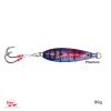 5pcs Fish WOW! Fishing 80g Flat Fall jig 2.8oz Vertical Jig Trolling with Two 4X Assist Hooks Phantom Squid view 4