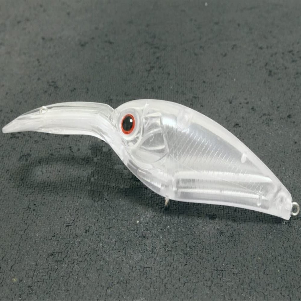 wLure 10 Blank Unpainted Minnow Crankbait Topwater Lipless Jerkbait Fishing Lures (UPC914P10)
