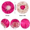 WSICSE 2 Pcs Baby Bonnet, Adjustable Double Layer Satin Bonnet for Kids Toddler Sleeping view 2