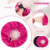 WSICSE 2 Pcs Baby Bonnet, Adjustable Double Layer Satin Bonnet for Kids Toddler Sleeping view 3