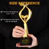 Award Trophies Trophy Cups for Dad Golden Seedling Shape Resin Trophy, Competition Winners Cup with Crystal Base, Excellent Team Achievement Trophy, Nano Spray Coating Process view 4