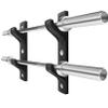 Luwint Barbell Holder Horizontal Wall Mounted 2 Bar Storage Rack view 1
