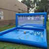 Inflatable Volleyball Pool for Adult(800w Air Pump)(100% PVC) 33FT Commercial Outdoor Volley Ball Court with Air Pump,Giant Outdoor Games for Family,Quick Setup Inflatable Volleyball Count-33x16.5x7ft view 3