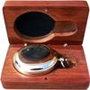 Brass Push Open Compass with Rose Wood Case, Pocket Compass view 3