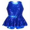 Agoky Girls Sequined Ballet Hip-Hop Jazz Latin Modern Tap Dress Street Stage Performance Costume Royal Blue 5-6 view 1