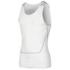 Hedmy Men's Tank Swimsuit Top Athletic Vest Rash Guard Shirt Solid Color Sleeveless Workout Playwear White Medium view 1