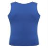 Hedmy Men's Tank Swimsuit Top Athletic Vest Rash Guard Shirt Solid Color Sleeveless Workout Playwear Blue Medium view 2