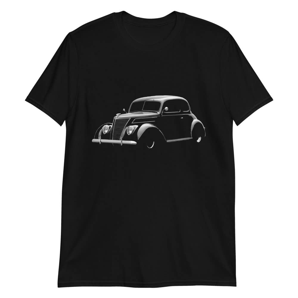 1937 Club Coupe Antique Car Custom Short-Sleeve Unisex T-Shirt Black