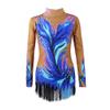 LIUHUO Girls Brown Rhythmic Gymnastics Leotards for Competition Women Latin Skating Ccostumes Lady Ice Skating Costumes view 1