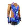 LIUHUO Girls Brown Rhythmic Gymnastics Leotards for Competition Women Latin Skating Ccostumes Lady Ice Skating Costumes view 2