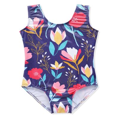 HOZIY Leotards for Girls Gymnastics Outfits 5t Size 5-6 Years Old Dance Wear Apparel Clothes Bodysuits Floral Colorful Multicolored Flower