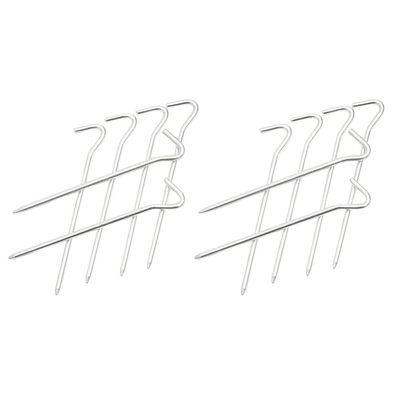 12pcs Lightweight Tent Stakes Wind-Resistant Camping Pegs for Tents and Awnings Easy to Use Ground Fixing Nails
