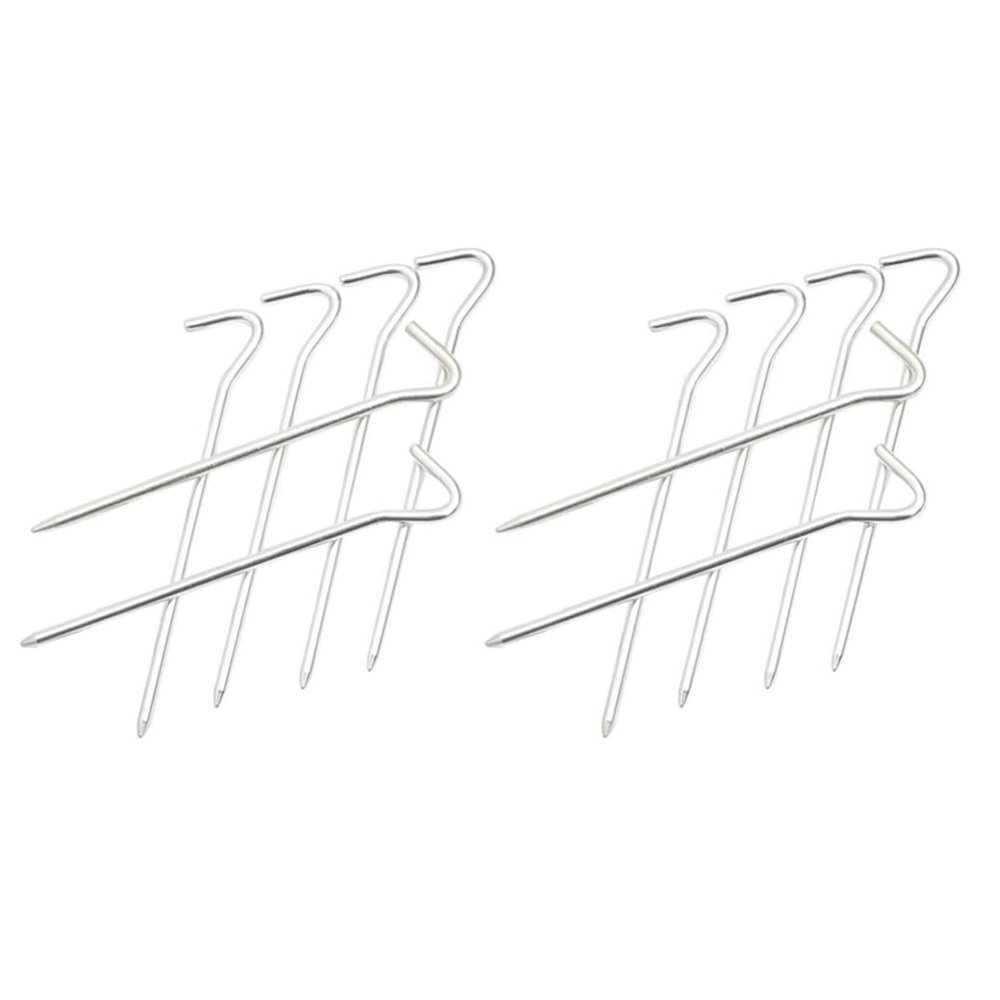 12pcs Lightweight Tent Stakes Wind-Resistant Camping Pegs for Tents and Awnings Easy to Use Ground Fixing Nails