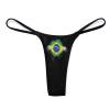 Brazil Flag Proud Women's G-String Sexy Thong T-Back Printed Underwear view 4