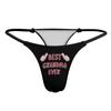 Best Grandma Ever Women's G-String Sexy Thong T-Back Printed Underwear view 3