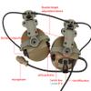 COMBATGEAR Tactical Headset with ARC Rail Adapter Ear Defender Airsoft Headphone Come with K 2 pin Push to Talk (Tan) view 2