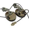 COMBATGEAR Tactical Headset with ARC Rail Adapter Ear Defender Airsoft Headphone Come with K 2 pin Push to Talk (Tan) view 3