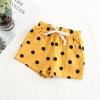 Boys Kids Pocket Baby Elasticated Linen Waist Shorts Polka Girls Dot Toddler Girls Toddler Sports (Yellow, 1-2 Years) view 2