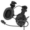 COMBATGEAR Tactical Headset with ARC Rail Adapter Ear Defender Airsoft Headphone Come with K 2 pin Push to Talk (Black) view 3