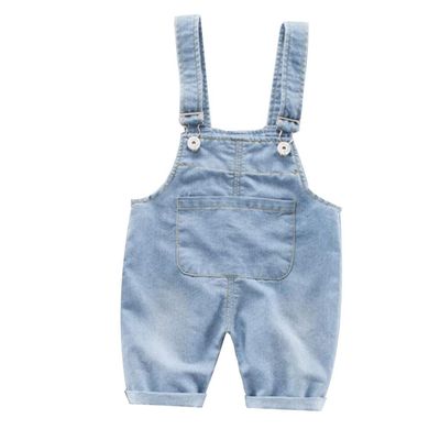 Baby Boy Kids Suspender Pants Toddler Solid Girl Trousers Denim Jean Clothes Boys Pants Color Boy (Blue, 6-12 Months)