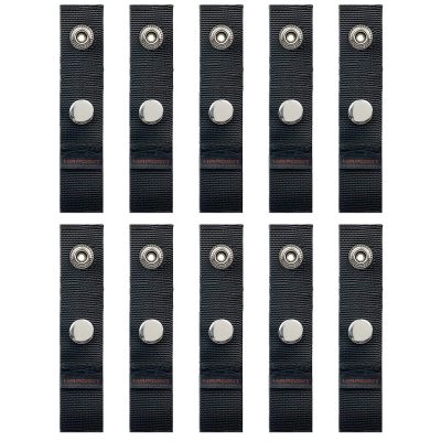 Boat Cover Snap Extender for Boat Canvas,Boat Cover Extensions,Black,Extension Sizes from 2" - Built in Finger Loops,10 Packs