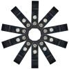Boat Cover Snap Extender for Boat Canvas,Boat Cover Extensions,Black,Extension Sizes from 2" - Built in Finger Loops,10 Packs view 2