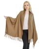 Ciormis Pashmina Scarfs Women/Men Large Camel Pashmina Blanket Shawls Wraps for Evening Party Dresses (Camel) view 1