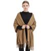 Ciormis Pashmina Scarfs Women/Men Large Camel Pashmina Blanket Shawls Wraps for Evening Party Dresses (Camel) view 4