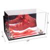 Better Display Cases Acrylic Large Shoe Display Case for Basketball Shoe Soccer Cleat Football Cleat with Mirror Case, Gold Risers, Wall Mount and Mirror Base (V11/A013) view 2