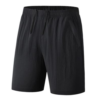 Men Shorts Solid Quick Dry Shorts Mens Summer Breathable Sportswear Jogger Large Board Beach Shorts,Black,3XL