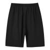 Men Shorts Solid Quick Dry Shorts Mens Summer Breathable Sportswear Jogger Large Board Beach Shorts,Black,3XL view 2
