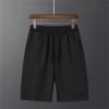 Men Shorts Solid Quick Dry Shorts Mens Summer Breathable Sportswear Jogger Large Board Beach Shorts,Black,3XL view 3