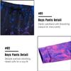 Little Boys Cool Pants with Drawstring 3D Printed Purple Flaming Fire Sweatpants for Girls Size 10 12 Spring Novelty Purple Flame Smoke Joggers 11 13 Years Old Youth Exercise Active Home Party Clothes view 4