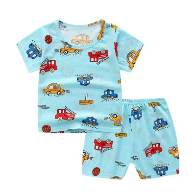 Kids Girls Pants Set Prints Baby Boys 0-5Y Outfits Toddler Short T-Shirt Sleeve Toddler Boy Beach (Green, 18-24 Months)