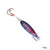 5pcs Fish WOW! 160g Fishing Flat Fall Vertical Jig Phantom Squid Trolling Mental Jigging Sea Baits with Two Assist Hooks Black Anchovy view 3