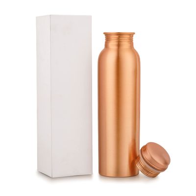 Copper Water Bottle - 34 Oz Extra Large - A Handcrafted Ayurvedic Pure Copper Vessel For Drinking, Drink More Water Bottle  MS-645132 Copper Bottle