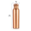 Copper Water Bottle - 34 Oz Extra Large - A Handcrafted Ayurvedic Pure Copper Vessel For Drinking, Drink More Water Bottle  MS-645132 Copper Bottle view 3
