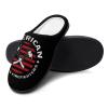 American Fearless Firefighter Cotton Slippers Warm Indoor Soft Fuzzy Plush Non- Slip Slippers Winter House Shoes Suitable Mens 13-1446-47 view 4