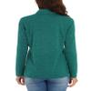 MAGCOMSEN Womens Quarter Zip Pullover Hiking Shirts Workout Long Sleeve for Women UV Protection Shirts Jade Green L view 2