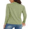 MAGCOMSEN Athletic Shirts for Women Long Sleeve Shirts Uv Protection Shirts for Women Summer Running Top Wheat Green L view 2