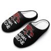 Red Plaid Buffalo Mama Bear Cotton Slippers Warm Indoor Soft Fuzzy Plush Non- Slip Slippers Winter House Shoes Suitable Mens 11-1244-45 view 1