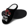 Red Plaid Buffalo Mama Bear Cotton Slippers Warm Indoor Soft Fuzzy Plush Non- Slip Slippers Winter House Shoes Suitable Mens 11-1244-45 view 4