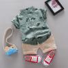Baby T-shirt Set Cartoon Kids Dinosaur Outfits Boys Tops+Pants Toddler Boys 0-24 Months Old Baby Girl (Grey, 3-4 Years) view 2
