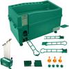 Golf Ball Dispenser,Green Powerless Automatic Tee Up Machine No Electricity Required Golf Ball Teeing Device Training Machine Golf Club Organizer for Golf Ball Game, Sports Gaming Clubs, Learning view 1