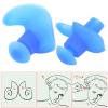 6 Pairs Waterproof Ear Plugs for Swimming,Silicone Swimming Earplugs, Spiral Ear Plugs, Professional Adult Dust-Proof Earplugs, Swimming Accessories for Kids Adults Surfing Snorkeling (Blue) view 3