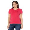 U.S. Polo ASSN. Womens Stretch Crew Neck Tee, Electric Fuchsia, X-Large view 1