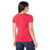 U.S. Polo ASSN. Womens Stretch Crew Neck Tee, Electric Fuchsia, X-Large view 2