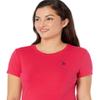 U.S. Polo ASSN. Womens Stretch Crew Neck Tee, Electric Fuchsia, X-Large view 3