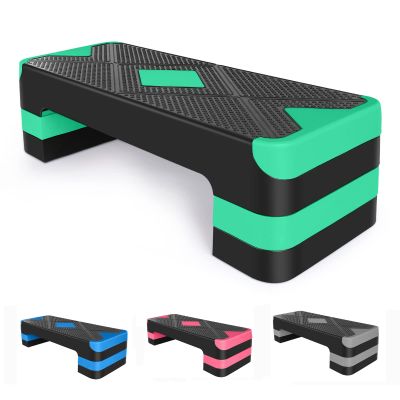 HaoKang Adjustabl Aerobic Stepper Fitness Step Platform Health Workout for Sports Training Black-Green